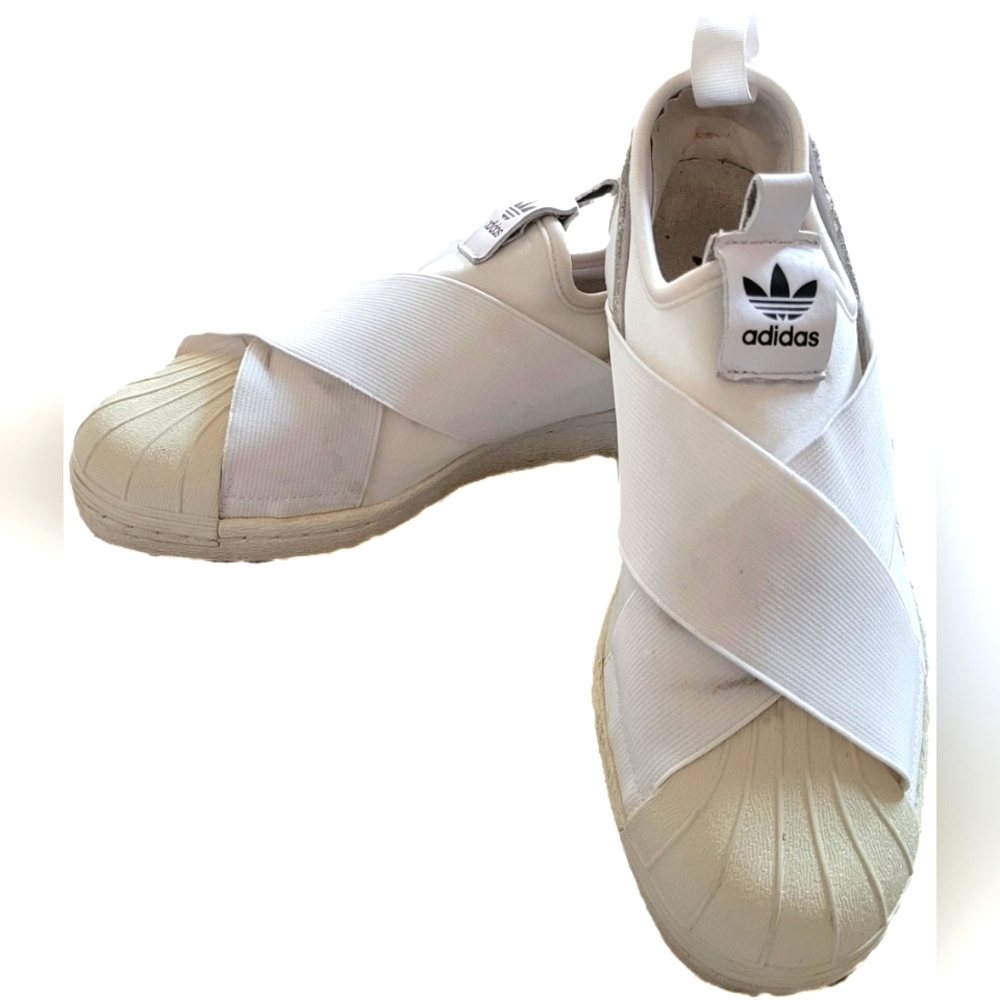 superstar slip on white